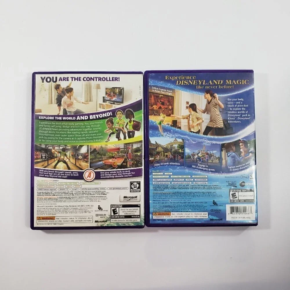 Kinect Adventures and Disneyland Adventures Xbox 360 Kinect Games